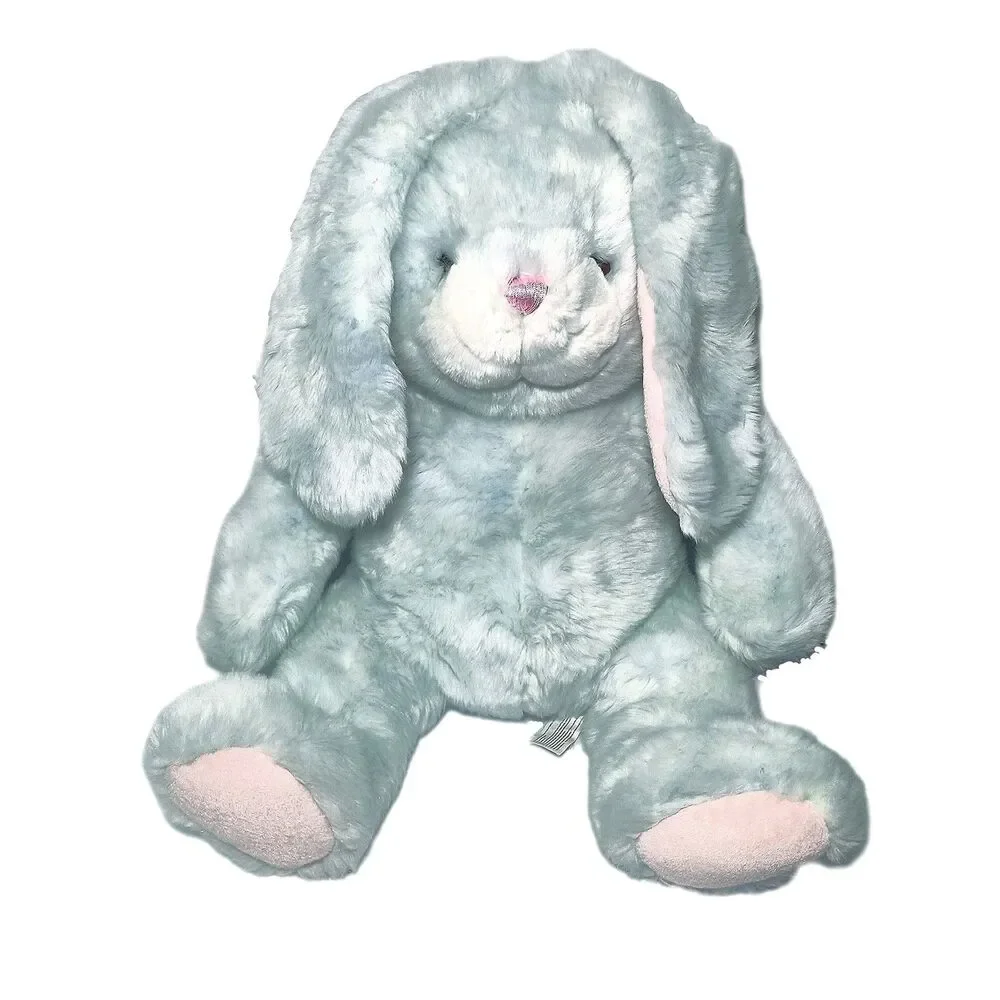 RARE Large 18" Vintage Stuffed Animal Alley Toys R Us Blue Plush Bunny Rabbit - Picture 1 of 16